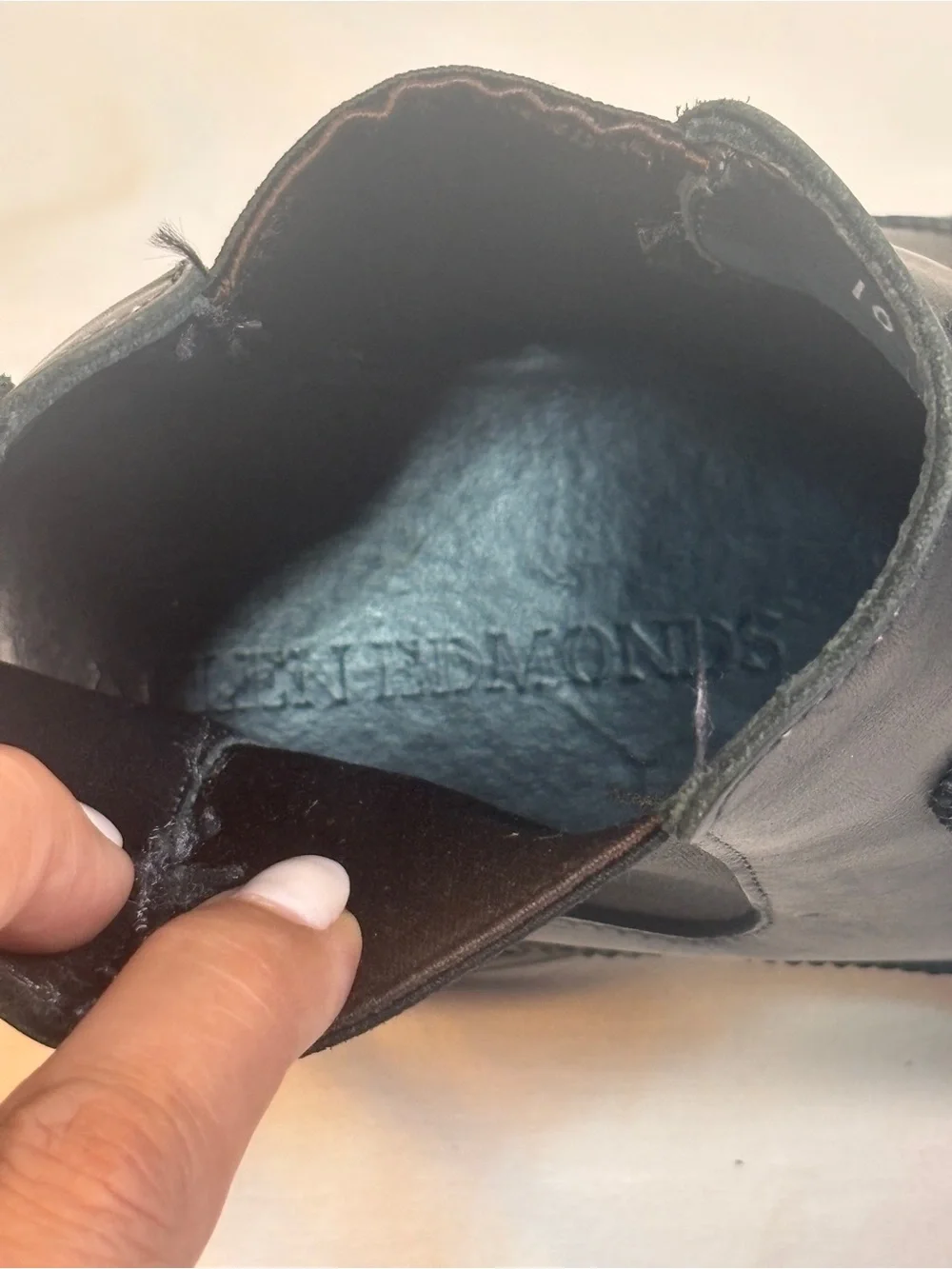 Allen Edmonds Lombard Black Leather Chelsea Boots 10D
